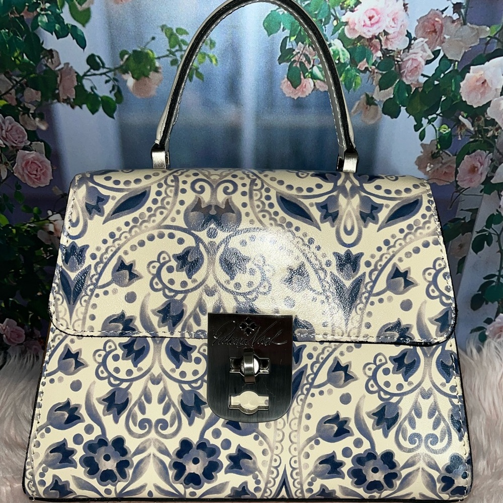 Patricia Nash Chauny Leather Italian Folklore Satchel